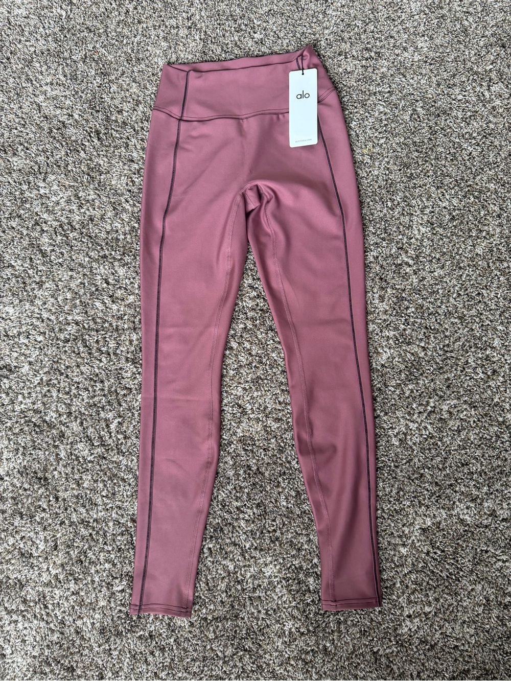 ALO Yoga burgundy, truffle, black airlift high waist redefined legging